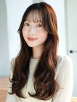 レノラ 髪質改善カラー 本町(LENORA) 大人ロングレイヤー/ハッシュカット/透明感ベージュカラー
