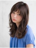 ゆるふわ 大人可愛い アッシュカラー