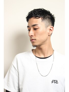 メリケンバーバーショップ フクオカ(MERICAN BARBERSHOP FUK) ソフトツーブロックフェザーマッシュくせ毛風パーマ12