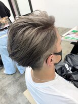 ディーカヘアーセンダイ(Di KA HAIR sendai) 刈り上げ前下がりマッシュ/アップバング/グレージュカラー