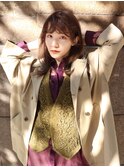 アンニュイバング×オリーブカラー【Timere神戸三宮】