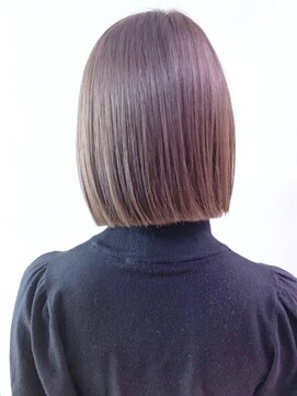 アイティー バイ アルバム 浦和店(IT by ALBUM) ナチュラルボブ_ピンクベージュクールショートボブルフ_ba308642