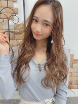 ルービック 梅田茶屋町(Rubik)&nbsp;髪が柔らかく見えるゆるふわ愛されブラウンカラー