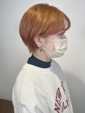 ノース イースト 高円寺店(north east) オレンジカラー/ショート