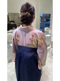 袴アップアレンジヘア/ヘアセット/着物/成人式/和装/卒業式