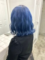 ゲーム 渋谷店(GAME)&nbsp;ダブルカラーブルーカラーケアブリーチハイトーンボブ
