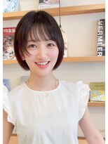 ルエ(rue)&nbsp;大人可愛い20代30代40代小顔ワンサイドショートボブ丸み前下がり