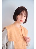 ニュアンス前髪暗髪ボブ