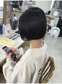 ミニボブ/韓国重めボブ/ショートボブ/パツっとボブ