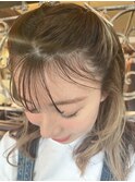 インナーカラー  ミディアムスタイル