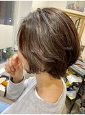 くせ毛風ショート