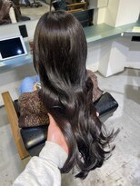 トレス(TRESS)&nbsp;レイヤーボブ　ブラウンカラー　ダークカラー　シアーカラー艶髪