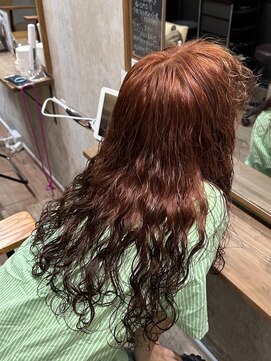 海外girl風 orange perm！