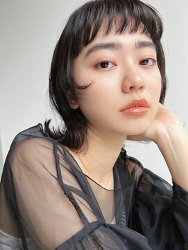 フィーリーカラー 大阪梅田店(feery color) オリーブベージュショートミニボブグレージュブリーチレイヤー