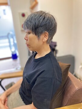 グランバイ アトリエドングリ(Grand × AtlierDonguri) お客様髪質改善データ1444（ハンサムショート）