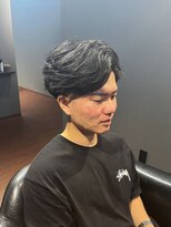 ビーダンディー(Bee dandy)&nbsp;ビジネスツーブロック前下がりミディアムショート七三パート