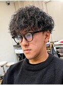 プードル風波巻きスパイラルパーマ