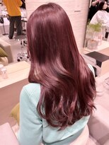 ステア ケース(stair case)&nbsp;韓国レイヤーカットパープルレッドカラー
