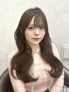 ロンド レア 天神大名店(Lond Le’a) 髪質改善ホワイトブロンドブラウンワイドバングイメチェン美髪