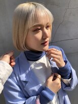 キングスベリーユナイテッド(Kingsbury United) パッツン☆ ブロンドカラーで外国人風に♪