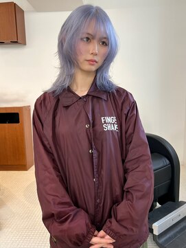 リヴ ウメダ(LIV umeda) ラベンダー×ウルフカット/ブリーチ/ダブルカラー【梅田】