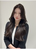 韓国レイヤーマロンベージュ韓国風巻き髪質改善