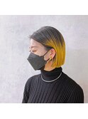 【cor.】切りっぱなしボブ×デザインカラー