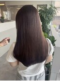 桑名ロングレイヤーカットハッシュカット透明感カラー重めロング
