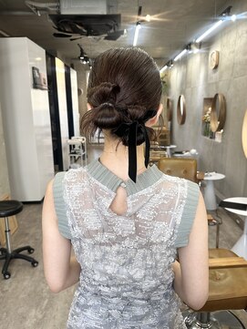 ヘアセット/お呼ばれヘア/パーティーヘア/カチモリヘア