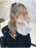 【白神】ハーフツインみつあみおろし/ヘアメ新宿3丁目