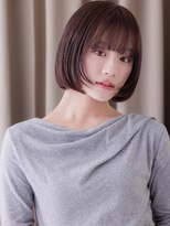 カバーヘア ブリス 川口(COVER HAIR bliss) 黒髪アッシュシャギーカット大人ショートヘアミニボブ20代30代Z