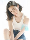 外国人風クールボブ×グレージュアッシュ