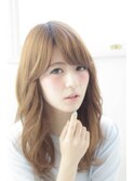 【RUSSO】斜めバングの大人かわいいロング