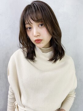 アイティー バイ アルバム 浦和店(IT by ALBUM) ナチュラルレイヤー_ココアブラウンフリンジウェーブ_27209