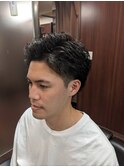 7:3バックパーマスタイル