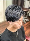 吉祥寺クレドガーデン/メンズサイドパート束感ショートカット