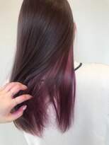 ネイヴスヘアー 福工大駅前店(Neivs Hair) ピンクブラウン×インナーバイオレット