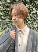 ハンサムショートボブ/前髪なし/大人/丸み/くびれ@田中俊成
