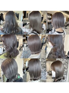 プリームヘアーホワイト(Pleame hair WHITE) gray color