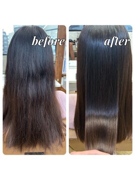 ヘアリゾート リノ(Hair resort Lino) 髪質改善縮毛矯正『髪にドラマを』×ビフォーアフター