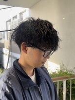 ワンズ リー 下北沢店(ONE's ly) ハイライト/マッシュパーマ/ウルフ/アッシュブラック