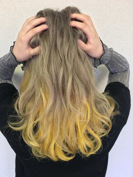 ラックスビーギャラリー なんば駅前店(LUXBE GALLERY) *津村*style by LUXBE*ミルクティー&インナーグラデーション