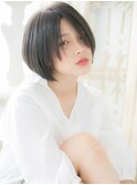 mod's姪浜/大人美人黒髪ヘルシースタイルひし形ショートボブh