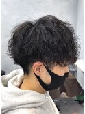 ツイストスパイラルパーマニュアンスパーマメンズマッシュ