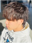 波巻きスパイラルパーマメンズマッシュパーマシャドウパーマ韓国