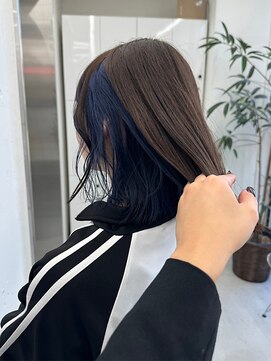 ジルスタジオ(JILL STUDIO) JILL STUDIO デザインカーカラー ダークアッシュ×ブルー