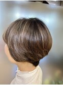 白髪ぼかしハイライトスタイル　30代40代50代60代　土浦