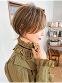 大人ショート/毛流れショート/20代30代/大人ヘア
