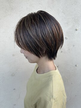 ピケ(pique) 大人ショートボブ/暗髪/グレージュカラー /20代/30代/40代