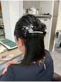 チェリーブラウンひかり結びアレンジ